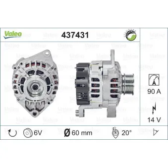 Alternateur VALEO 437431