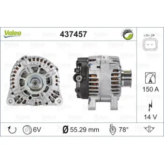 Alternateur VALEO 437457