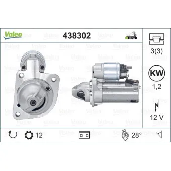 Démarreur VALEO 438302