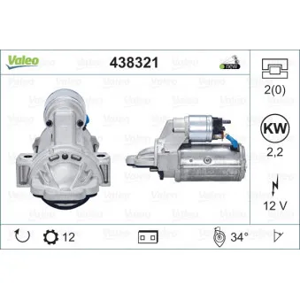 Démarreur VALEO 438321