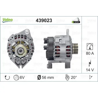 Alternateur VALEO 439023