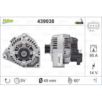 Alternateur VALEO 439038