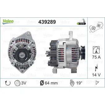 Alternateur VALEO 439289