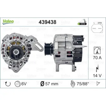 Alternateur VALEO 439438