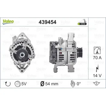 Alternateur VALEO 439454