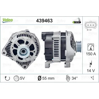 Alternateur VALEO 439463