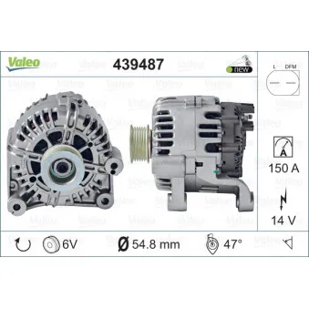 Alternateur VALEO 439487