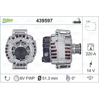 Alternateur VALEO 439597