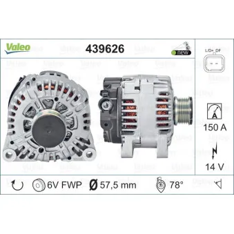 Alternateur VALEO 439626
