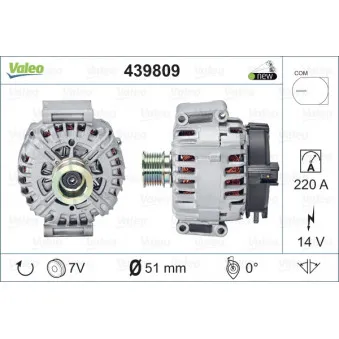 Alternateur VALEO 439809
