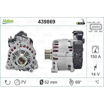 Alternateur VALEO 439869