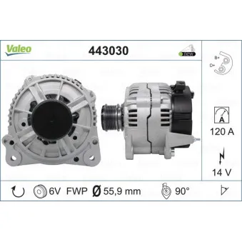 Alternateur VALEO 443030