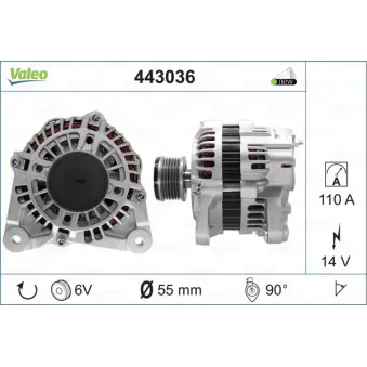 Alternateur VALEO 443036