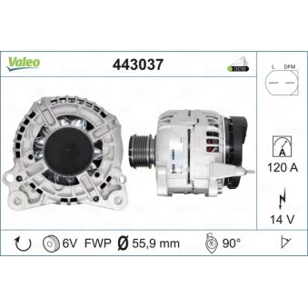 Alternateur VALEO 443037