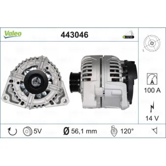 Alternateur VALEO 443046