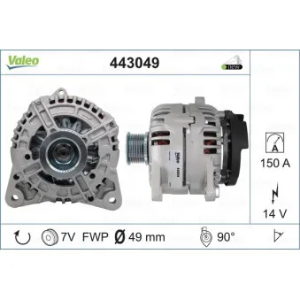 Alternateur VALEO 443049