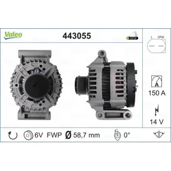 Alternateur VALEO 443055