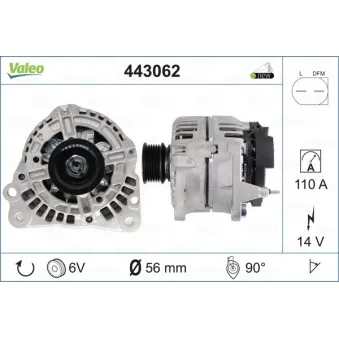 Alternateur VALEO 443062