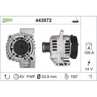 Alternateur VALEO 443072
