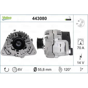 Alternateur VALEO 443080