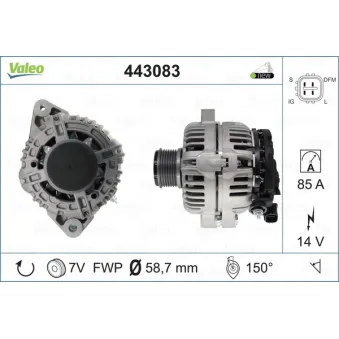 Alternateur VALEO 443083