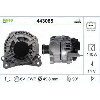 Alternateur VALEO 443085