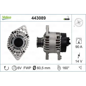 Alternateur VALEO 443089