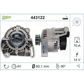 Alternateur VALEO 443122