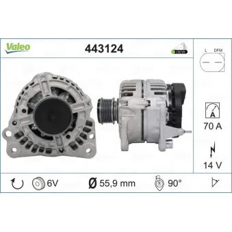 Alternateur VALEO 443124