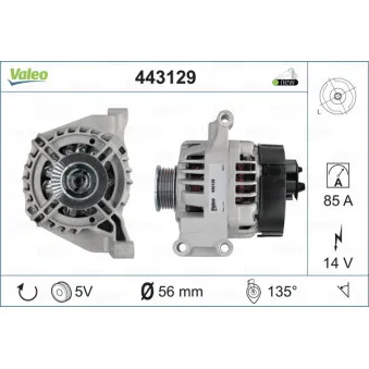 Alternateur VALEO 443129