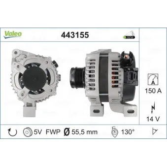 Alternateur VALEO 443155