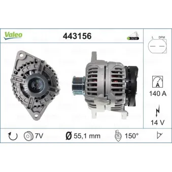 Alternateur VALEO 443156