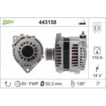 Alternateur VALEO 443158