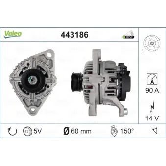 Alternateur VALEO 443186