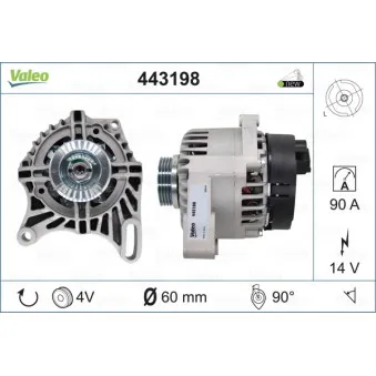 Alternateur VALEO 443198