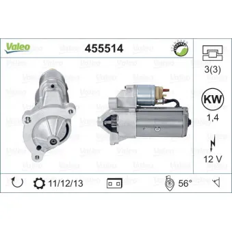 Démarreur VALEO 455514