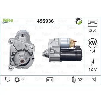 Démarreur VALEO 455936