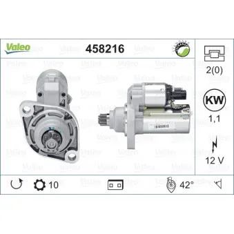 Démarreur VALEO 458216