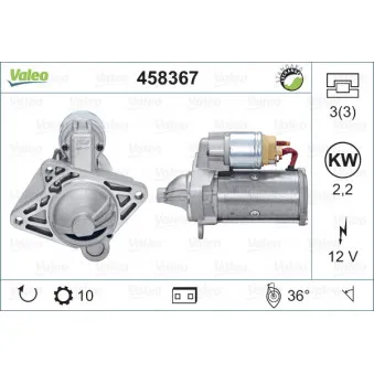 Démarreur VALEO 458367
