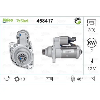 Démarreur VALEO 458417