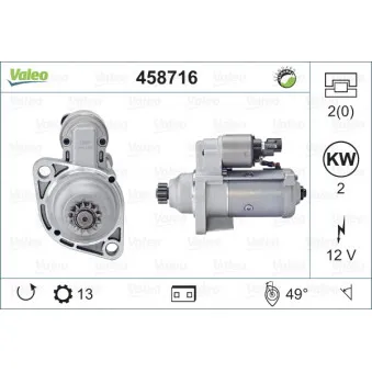 Démarreur VALEO 458716