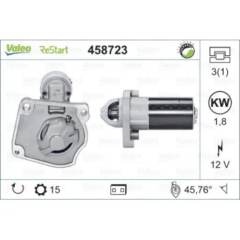 Démarreur VALEO 458723