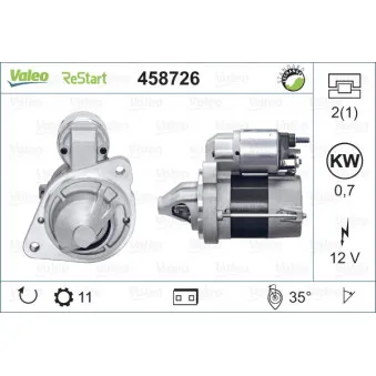 Démarreur VALEO 458726