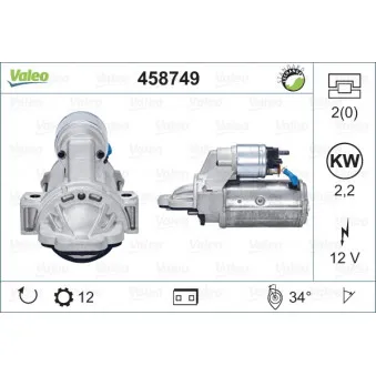 Démarreur VALEO 458749