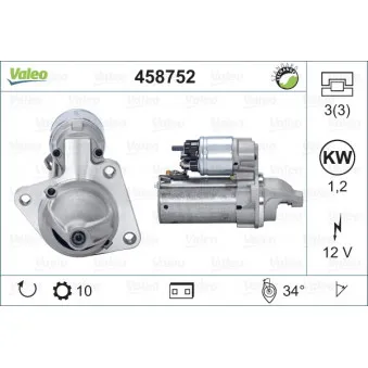Démarreur VALEO 458752
