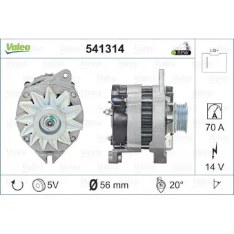 Alternateur VALEO 541314