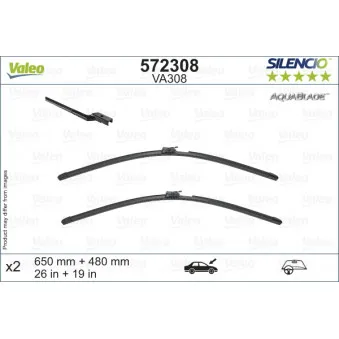 Kit balais d'essuie-glace VALEO 572308