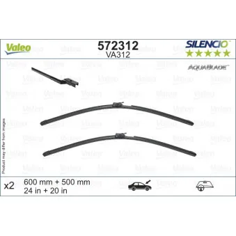 Kit balais d'essuie-glace VALEO 572312