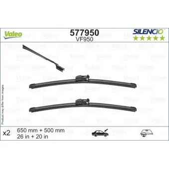 Kit balais d'essuie-glace VALEO 577950