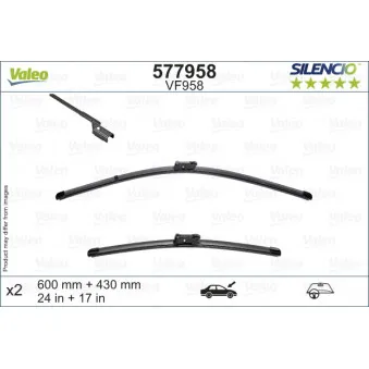 Kit balais d'essuie-glace VALEO 577958
